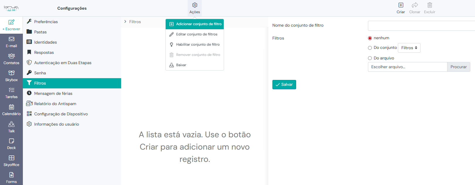 Organização inteligente Bruc E-mail Pro